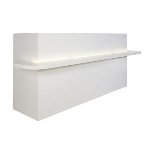 Banco reception in MDF laccato - WORLD 876 - FIAPP - in Corian® / per parrucchiere / per hotel