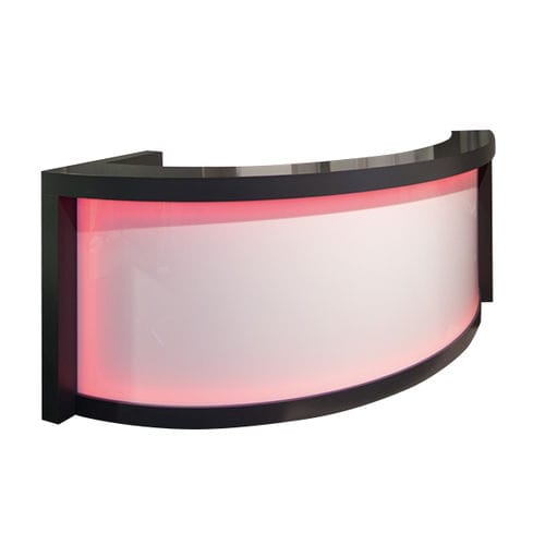 Banco reception a semicerchio - CURVED 849 - FIAPP - in laminato / in Plexiglas® / per parrucchiere