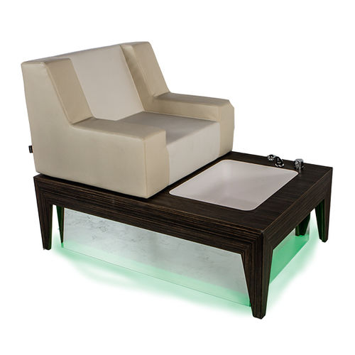 Poltrona spa pedicure in ecopelle - BEAUTY E132 - FIAPP - con poggiapiedi / girevole / con schienale reclinabile