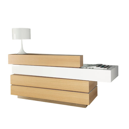 Banco reception impiallacciato in legno - CHIC 872 - FIAPP - in laminato / per parrucchiere / per hotel