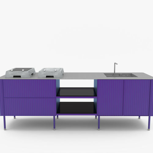 Cucina da esterno - Nes - Bsinergy - contemporanea / in acciaio inossidabile / in alluminio