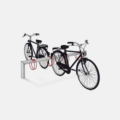 Rastrelliera per biciclette a pavimento - Loco  - Bsinergy - orizzontale / per spazi pubblici / in acciaio galvanizzato