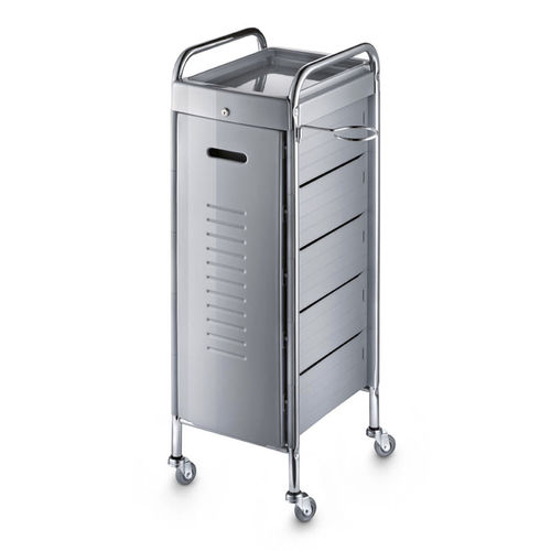 Carrello terapia - Kappa A Clock - Artecno Srl - per parrucchiere / in metallo cromato / in plastica