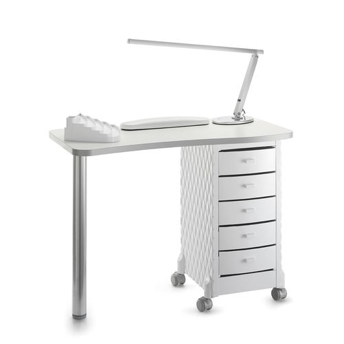Tavolo manicure con illuminazione integrata - DECOR - Artecno Srl - con vano contenitore