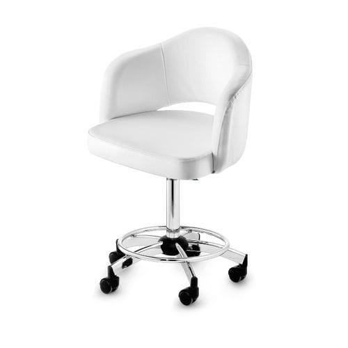 Poltrona contemporanea - Marylin W5 - Artecno Srl - in ecopelle / in legno / con poggiapiedi