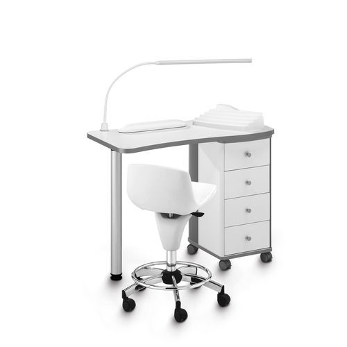 Tavolo manicure con illuminazione integrata - 204 L - Artecno Srl - con vano contenitore