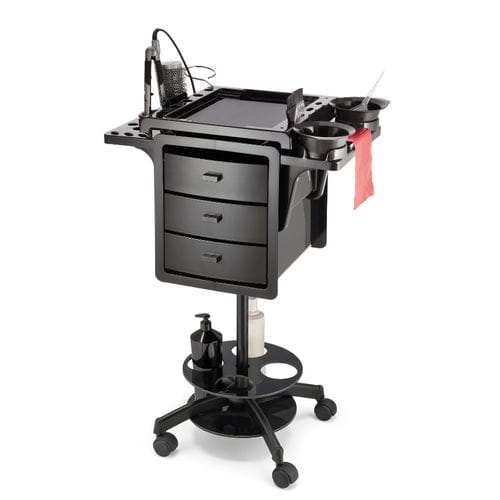 Carrello di servizio - Dodi Excel Color Brush - Artecno Srl - terapia / per parrucchiere / in acciaio