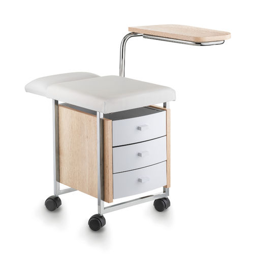 Sgabello da parrucchiere contemporaneo - VENUS PEDI - Artecno Srl - in pelle / in legno / con supporto in metallo