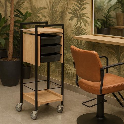 Carrello terapia - 026 S - Artecno Srl - multiuso / per parrucchiere / in melaminico