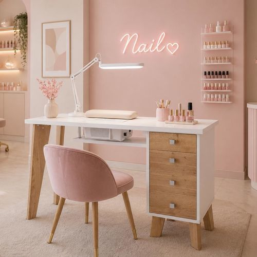 tavolo manicure con aspiratore - Artecno Srl