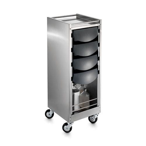 Carrello terapia - New Luxury - Artecno Srl - per parrucchiere / in acciaio inossidabile