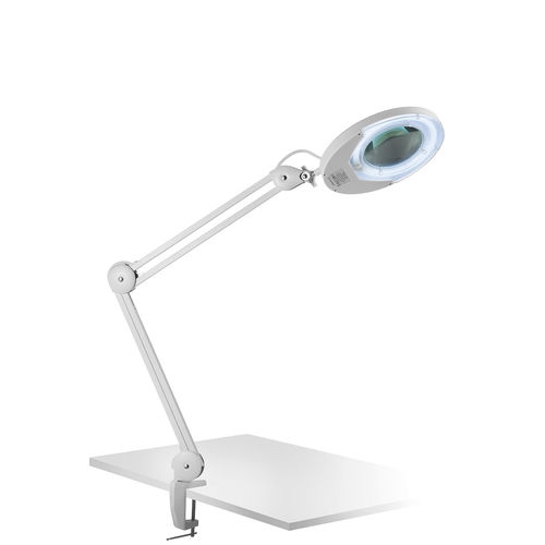 Lampada da tavolo - 412 - Artecno Srl - da terra / con lente d'ingrandimento / in alluminio
