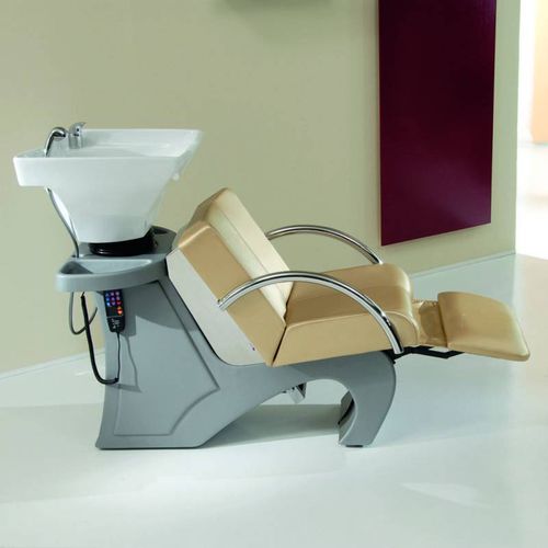 Lavatesta con poggiapiedi - VITALITY PLUS/1  - BONVINI - in ecopelle / 1 posto