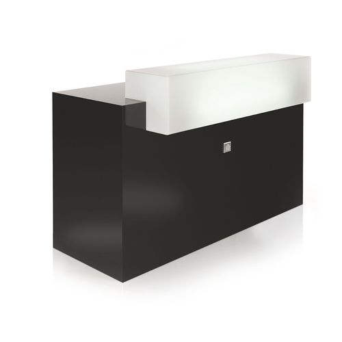 Banco reception in laminato - LUMY II MAX - Nelson Mobilier - in Plexiglas® / per parrucchiere