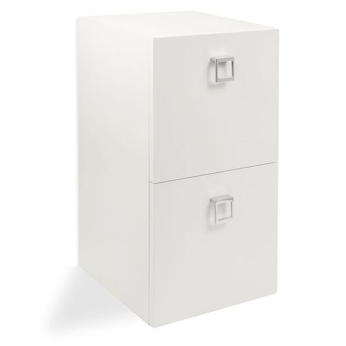 Mobile contenitore da parete - MIDUPLEX - Nelson Mobilier - contemporaneo / per parrucchiere / bianco