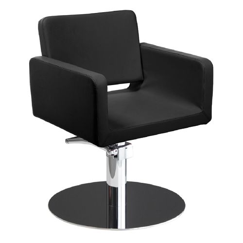 Poltrona da parrucchiere contemporanea - MANIA - Nelson Mobilier - in ecopelle / con pompa idraulica / nera