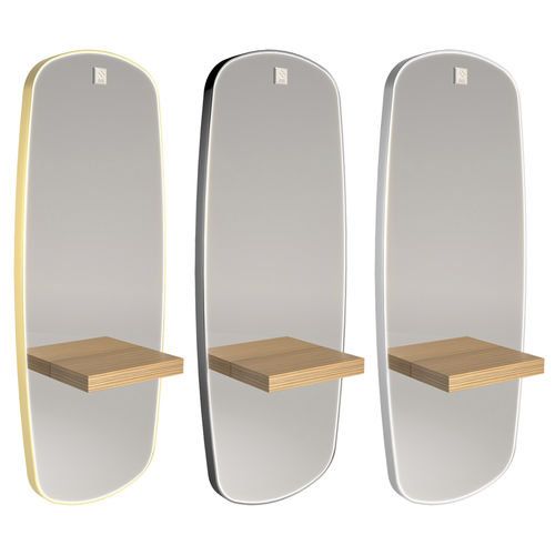 Mobile da toeletta contemporaneo - Ovalis LED - Nelson Mobilier - in metallo / in PVC / in vetro