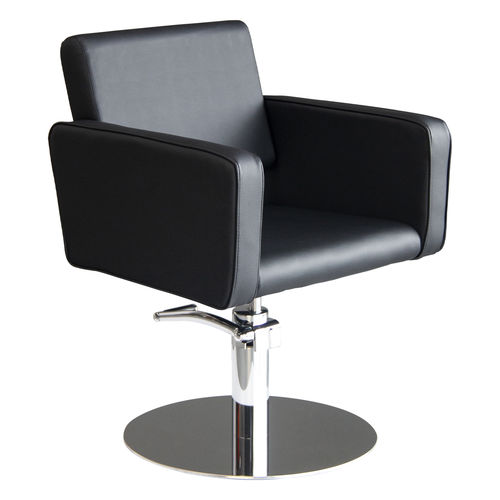 Poltrona da parrucchiere contemporanea - Midnight - Nelson Mobilier - in ecopelle / imbottita / ad altezza regolabile