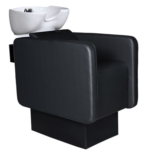 Lavatesta con poggiapiedi - Midnight Wash Lift - Nelson Mobilier - in ecopelle / elettrico / 1 posto