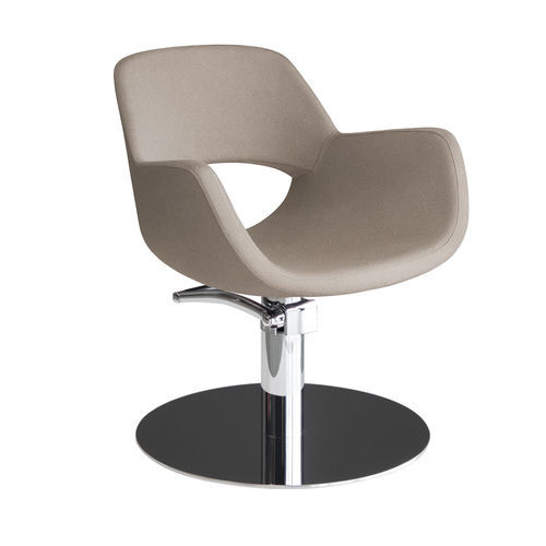 Poltrona da parrucchiere contemporanea - ISOKA - Nelson Mobilier - in ecopelle / con pompa idraulica / nera