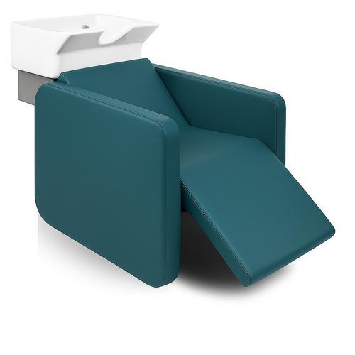 Lavatesta con poggiapiedi - SMARTWASH - Nelson Mobilier - in ecopelle / in ceramica / design originale