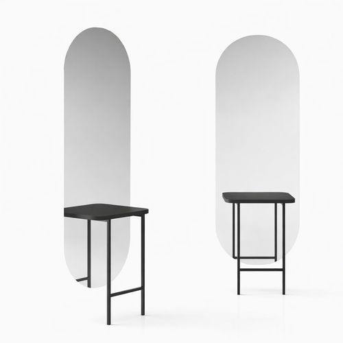 Mobile da toeletta contemporaneo - BELLECOURBE - Nelson Mobilier - in metallo / in melaminico / in vetro