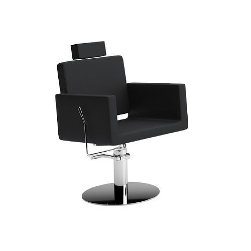 Poltrona per trucco in metallo - LUMINE - Nelson Mobilier - in pelle / in ecopelle / con poggiatesta