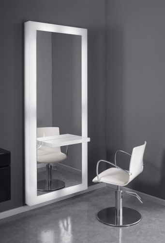 Mobile da toeletta contemporaneo - WHITE - SASSI - in Plexiglas® / da parete / per parrucchiere