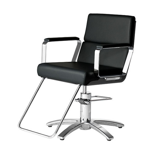 Poltrona da parrucchiere contemporanea - ADRIA II - TAKARA BELMONT - in ecopelle / in metallo / con pompa idraulica