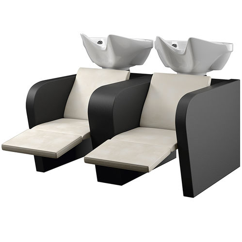 Lavatesta con poggiapiedi - EDDIE SOFA' MASSAGE  - VEZZOSI - in ecopelle / elettrico / 2 posti