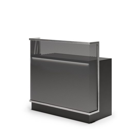 Banco reception in laminato - IRON  - VEZZOSI - in metallo / per parrucchiere