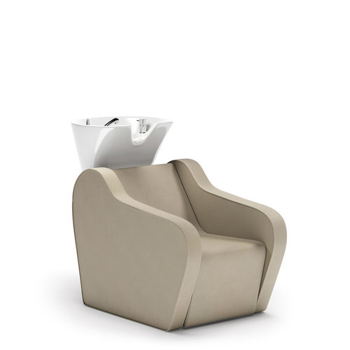 Lavatesta in pelle - BEAUTY BASKET FLORA - VEZZOSI - design originale / in ecopelle / massaggiante