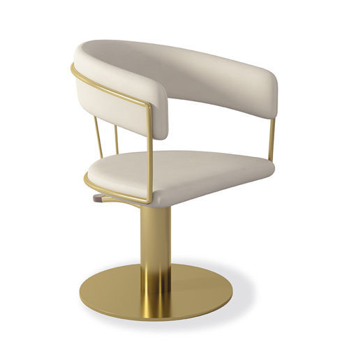 Poltrona da parrucchiere design originale - POSH - VEZZOSI - in ecopelle / in metallo / imbottita