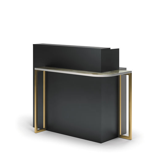 Banco reception in laminato - FANCY - VEZZOSI - in metallo verniciato / in plastica / in gres porcellanato