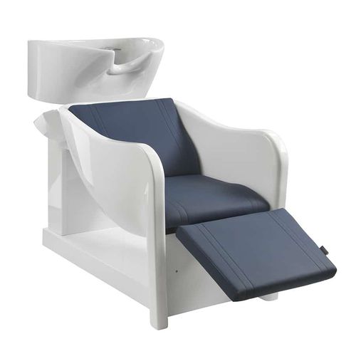 Lavatesta con poggiapiedi - CURVE MASSAGE - VEZZOSI - in ecopelle / 1 posto
