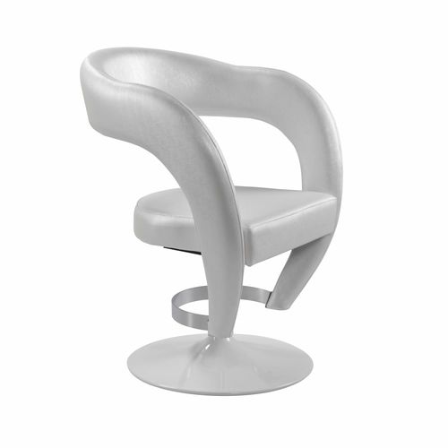 Poltrona da parrucchiere contemporanea - S-CHAIR - VEZZOSI - in ecopelle / in acciaio / con pompa idraulica