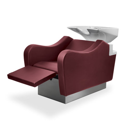 Lavatesta con poggiapiedi - HOP MASSAGE  - VEZZOSI - in ecopelle / 1 posto