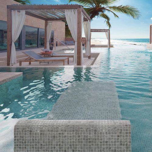Mosaico in vetro - VANGUARD - ONIX Mosaico - lucido / da interno / per piscina