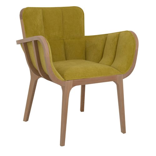 Poltrona contemporanea - KAGO - Perrouin Sièges - in tessuto / in faggio / colore personalizzabile