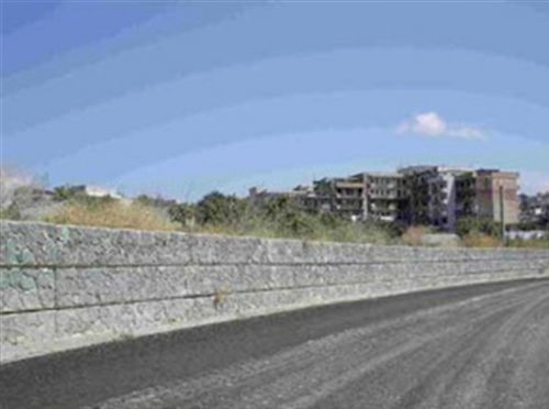 Muro di contenimento in cemento armato - Samer S.p.A. - prefabbricato / finitura pietra