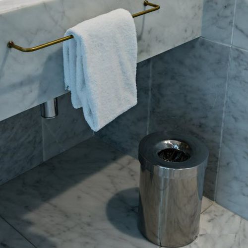 Portarifiuti da bagno - TAP - APIR SRL - in acciaio inossidabile / contemporaneo / per hotel