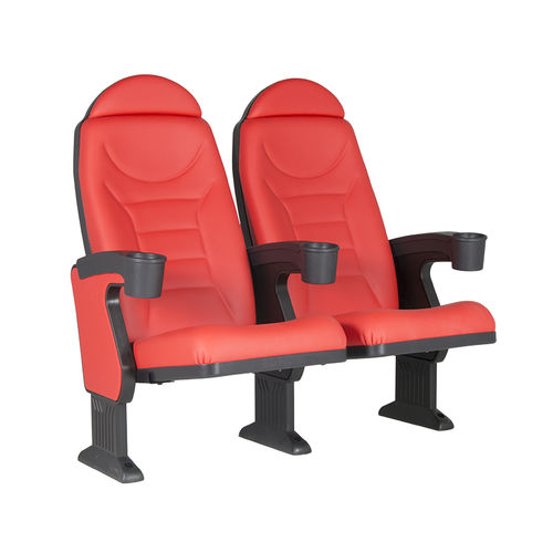 Poltrona per cinema in schiuma di poliuretano - MONTREAL CLUB V03 - Euro Seating International - in polipropilene / contract / rossa