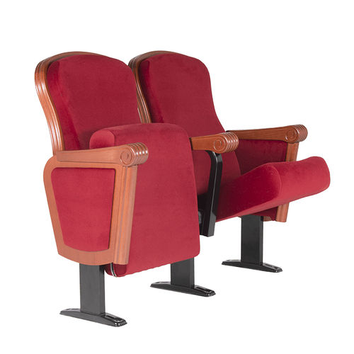 Poltrona per auditorium classica - GAIETY - Euro Seating International - in tessuto / in schiuma di poliuretano / in legno
