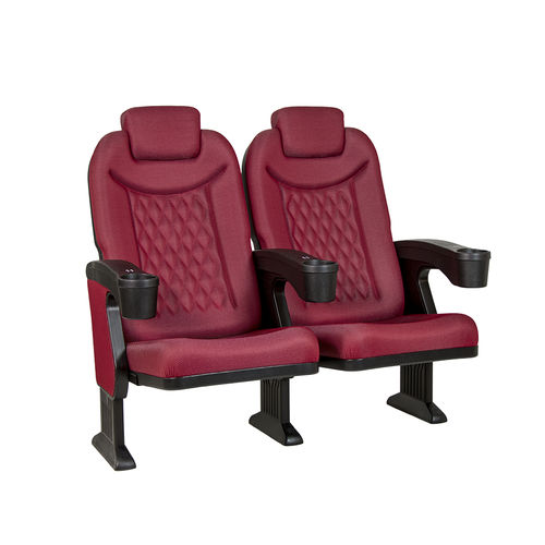 Poltrona per cinema in schiuma di poliuretano - DIAMOND V05 - Euro Seating International - in polipropilene / contract / rossa