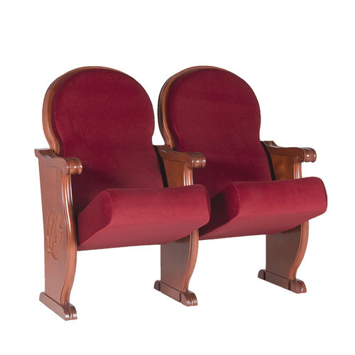 Poltrona per auditorium classica - BRETÓN - Euro Seating International - in tessuto / in schiuma di poliuretano / in legno