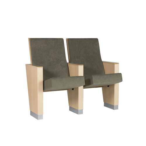 Poltrona per auditorium contemporanea - CELANOVA - Euro Seating International - in tessuto / in schiuma di poliuretano / in faggio