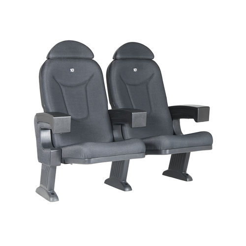 Poltrona per auditorium contemporanea - ROMA COMFORT - Euro Seating International - in tessuto / con poggiatesta / pieghevole