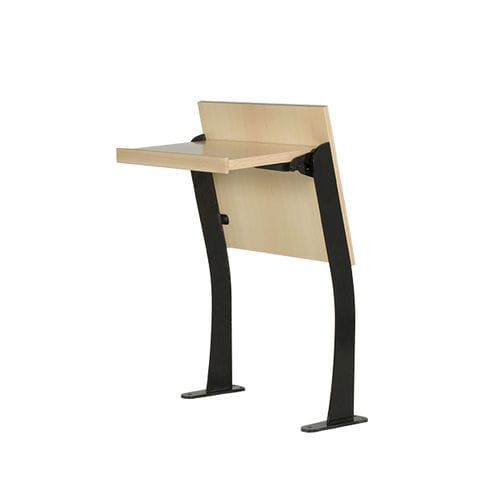Tavolo contemporaneo - DESK R1 - Euro Seating International - in legno / in acciaio / con supporto in acciaio