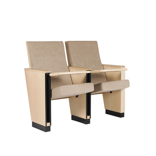 Poltrona per auditorium contemporanea - CELANOVA PL - Euro Seating International - in tessuto / in schiuma di poliuretano / in legno