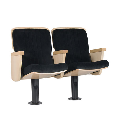 Poltrona per auditorium contemporanea - WAGNER - Euro Seating International - in tessuto / in legno / pieghevole